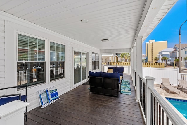 1616 S Ocean Blvd, North Myrtle Beach, SC 29582 - deck with an outdoor living space