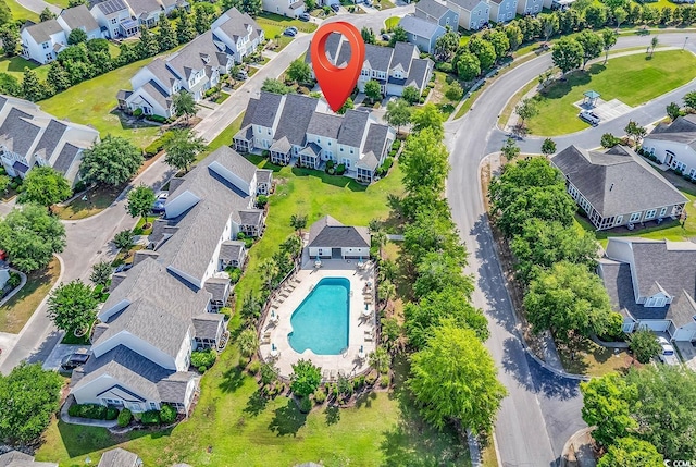 101 Culpepper Way Unit 1006, Myrtle Beach, SC 29579 - aerial view of residential area featuring a pool