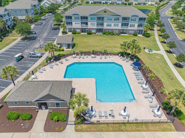 6203 Catalina Dr Unit 1333, North Myrtle Beach, SC 29582 - drone / aerial view of a pool area