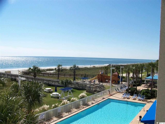 5300 N Ocean Blvd Unit 306, Myrtle Beach, SC 29577 - community pool with view of water and beach