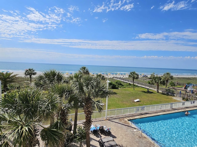 5300 N Ocean Blvd Unit 306, Myrtle Beach, SC 29577 - community pool featuring view of water and beach