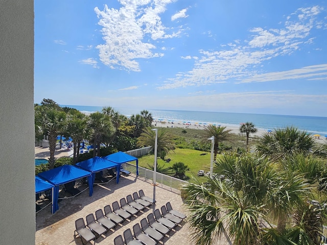 5300 N Ocean Blvd Unit 306, Myrtle Beach, SC 29577 - water view featuring local beach and a gazebo