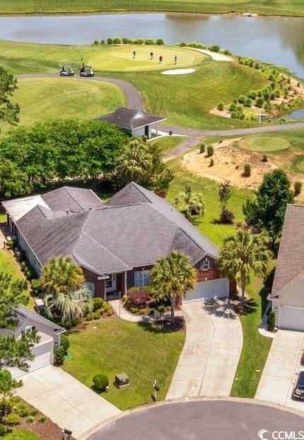 7005 Wellesley Ct, Murrells Inlet, SC 29576 - view from above of property with a nearby body of water and a golf course