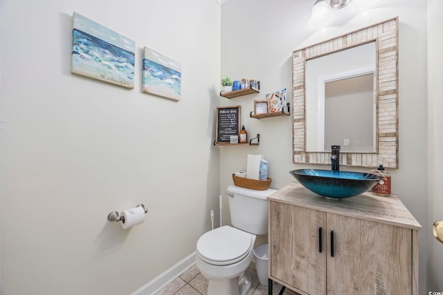 7005 Wellesley Ct, Murrells Inlet, SC 29576 - half bathroom featuring vanity and tile patterned flooring
