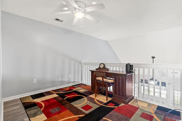 1102 Stanton Pl Unit 1102, Myrtle Beach, SC 29579 - bedroom featuring a ceiling fan and vaulted ceiling
