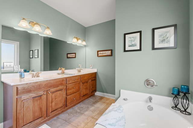 1025 Limpkin Dr, Conway, SC 29526 - full bathroom featuring double vanity and a bath