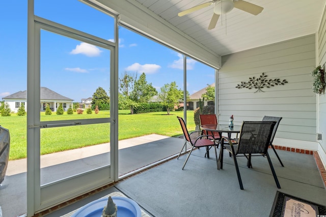 1025 Limpkin Dr, Conway, SC 29526 - sunroom / solarium with ceiling fan