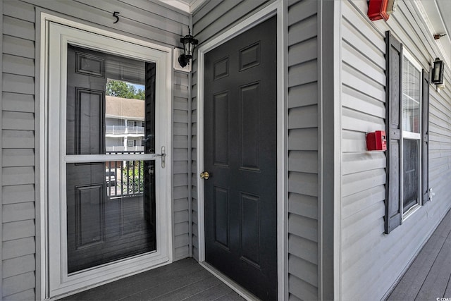4853 Meadowsweet Dr Unit 1805, Myrtle Beach, SC 29579 - doorway to property featuring covered porch