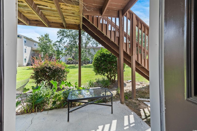 755 Burcale Rd Unit E-3, Myrtle Beach, SC 29579 - view of patio featuring stairway