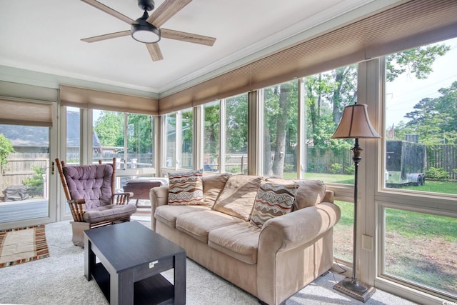 900 47th Ave N, Myrtle Beach, SC 29577 - sunroom featuring healthy amount of natural light, crown molding, and carpet flooring