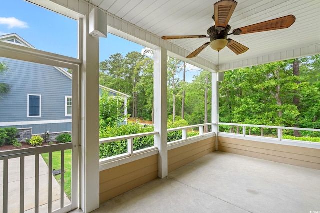 528 Chamberlin Rd, Myrtle Beach, SC 29588 - balcony featuring a ceiling fan