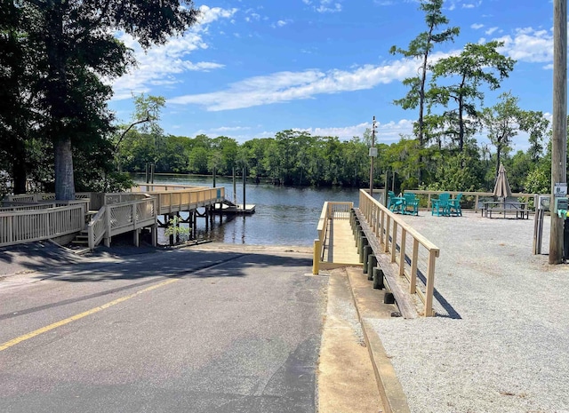 528 Chamberlin Rd, Myrtle Beach, SC 29588 - dock with a water view and a boat ramp