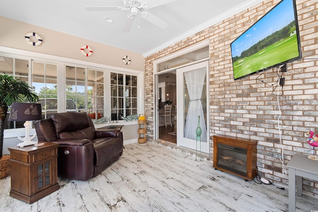 4826 Keel Ct, Myrtle Beach, SC 29579 - wooden terrace with ceiling fan