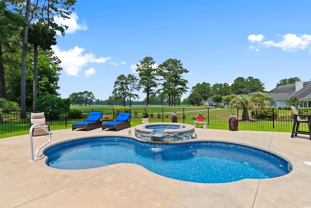 4826 Keel Ct, Myrtle Beach, SC 29579 - view of pool with a patio and a pool with connected hot tub