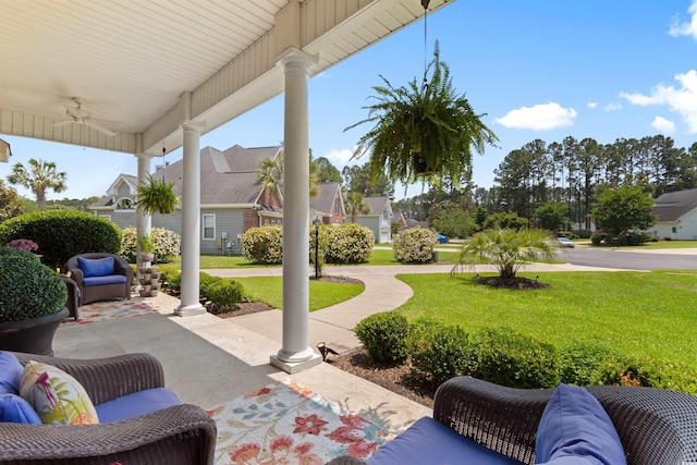 4826 Keel Ct, Myrtle Beach, SC 29579 - view of patio with ceiling fan