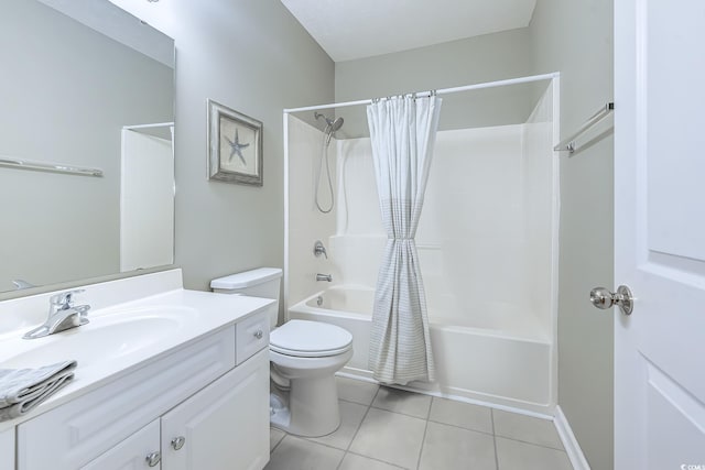 601 N Hillside Dr Unit 4434, North Myrtle Beach, SC 29582 - bathroom with shower / tub combo, vanity, and tile patterned floors
