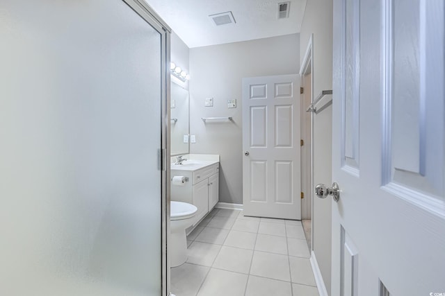 601 N Hillside Dr Unit 4434, North Myrtle Beach, SC 29582 - bathroom featuring vanity, tile patterned flooring, and a stall shower