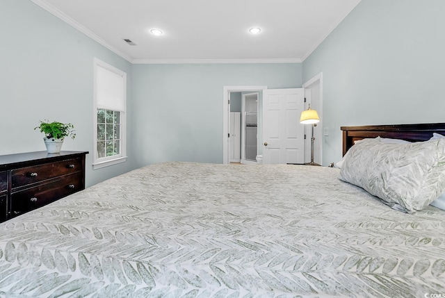 179 Golden Bear Dr Unit C4, Pawleys Island, SC 29585 - bedroom with crown molding and recessed lighting