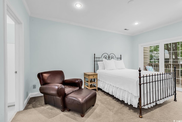 179 Golden Bear Dr Unit C4, Pawleys Island, SC 29585 - carpeted bedroom featuring crown molding, recessed lighting, and baseboards