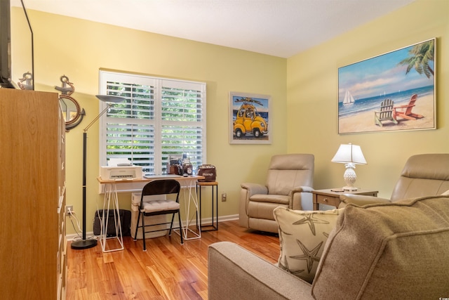 1221 Tidewater Dr Unit 2112, North Myrtle Beach, SC 29582 - home office featuring wood finished floors and baseboards