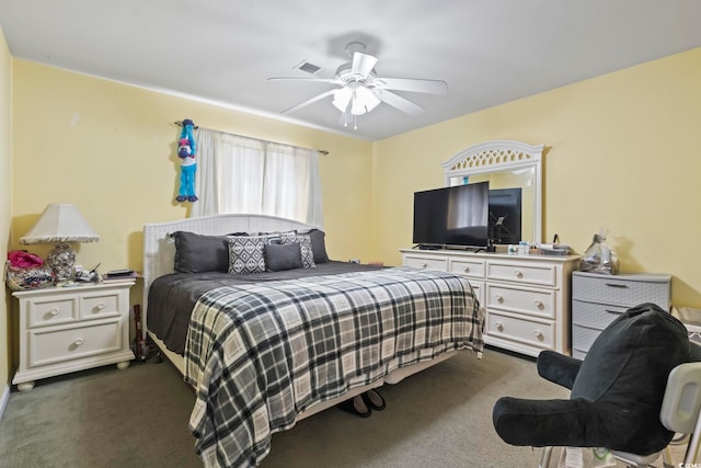 3676 Clay Pond Village Ln Unit 4, Myrtle Beach, SC 29579 - bedroom featuring dark carpet and ceiling fan
