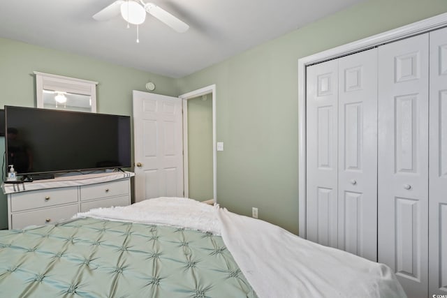 3676 Clay Pond Village Ln Unit 4, Myrtle Beach, SC 29579 - bedroom with a closet and a ceiling fan