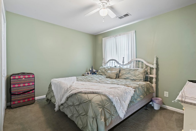 3676 Clay Pond Village Ln Unit 4, Myrtle Beach, SC 29579 - carpeted bedroom featuring baseboards and a ceiling fan