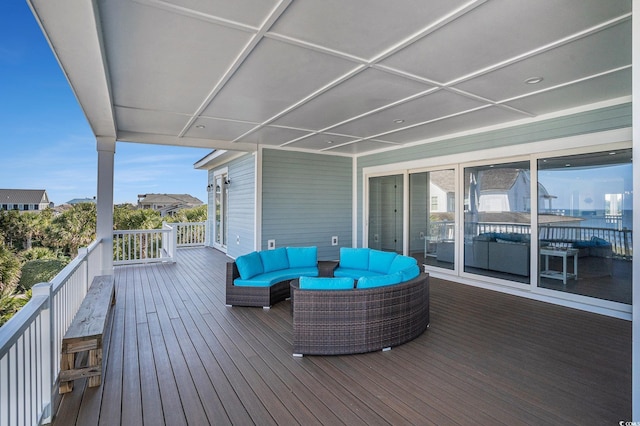 139 Pioneer Loop, Georgetown, SC 29440 - wooden deck featuring an outdoor living space