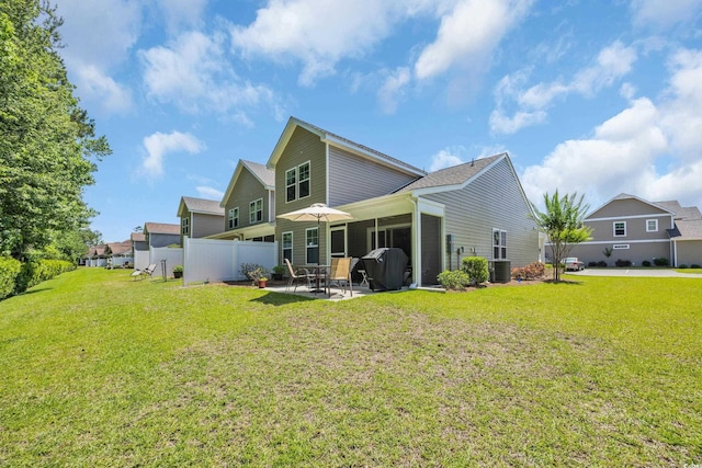 132 Machrie Loop Unit A, Myrtle Beach, SC 29588 - rear view of property with a patio area, central AC unit, and a sunroom