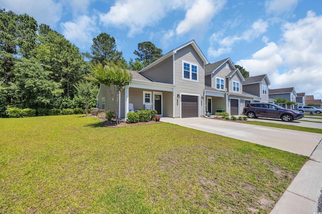 132 Machrie Loop Unit A, Myrtle Beach, SC 29588 - view of front facade featuring an attached garage, driveway, and a front yard