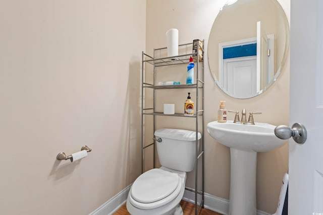 278 Carolina Crossing Blvd, Little River, SC 29566 - bathroom with toilet and wood finished floors
