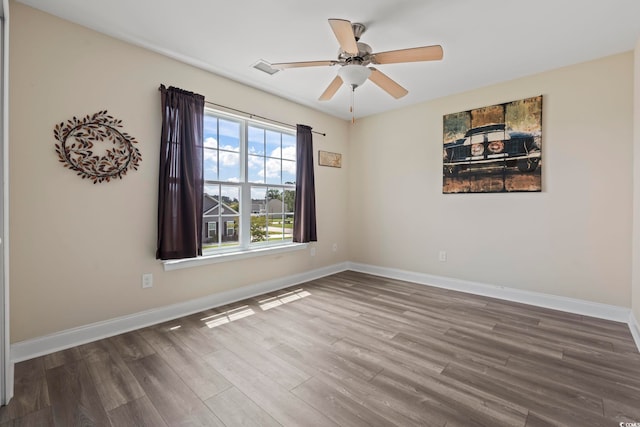 278 Carolina Crossing Blvd, Little River, SC 29566 - spare room with wood finished floors and a ceiling fan