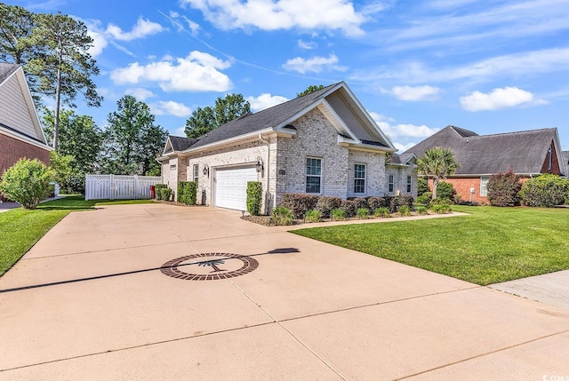 3736 Kingsley Dr, Myrtle Beach, SC 29588 - view of front of property featuring brick siding, concrete driveway, an attached garage, and a shingled roof