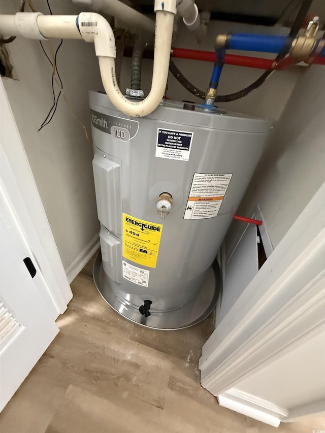 1509 N Waccamaw Dr Unit 112, Murrells Inlet, SC 29576 - utilities with electric water heater