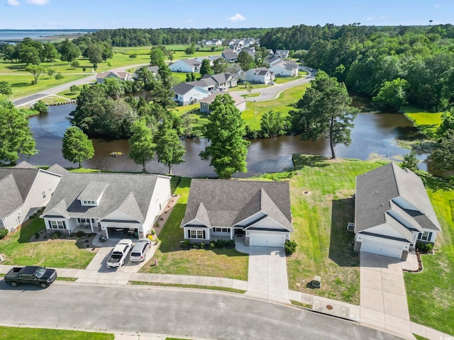 417 Grain Field Dr, Georgetown, SC 29440 - aerial perspective of suburban area featuring a nearby body of water