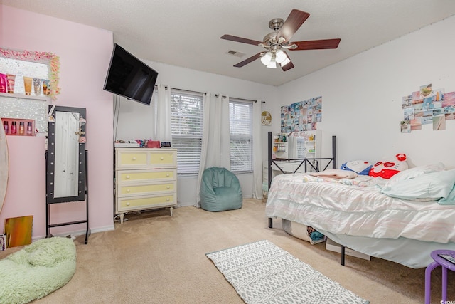 310 Kiskadee Loop Unit D, Conway, SC 29526 - bedroom featuring light colored carpet and ceiling fan