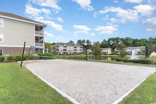 310 Kiskadee Loop Unit D, Conway, SC 29526 - view of community with a yard, volleyball court, a water view, and a residential view