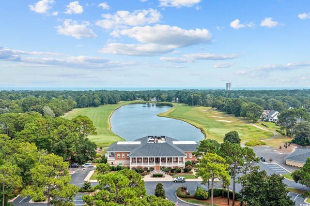 2150 N Berwick Dr, Myrtle Beach, SC 29575 - aerial view of a large body of water and a golf course
