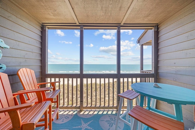 208 Ocean Blvd N Unit 324, North Myrtle Beach, SC 29582 - sunroom / solarium with view of water and beach