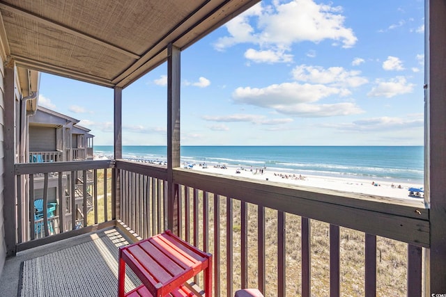 208 Ocean Blvd N Unit 324, North Myrtle Beach, SC 29582 - balcony featuring view of water and beach