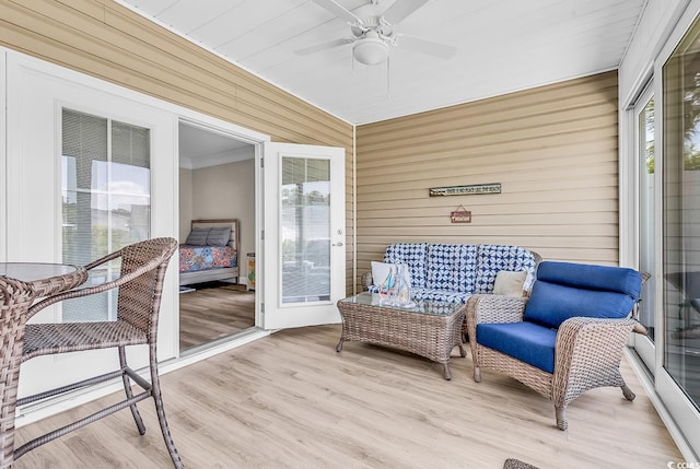 232 Je Edward Dr Unit 19, Myrtle Beach, SC 29588 - sunroom featuring a ceiling fan and healthy amount of natural light