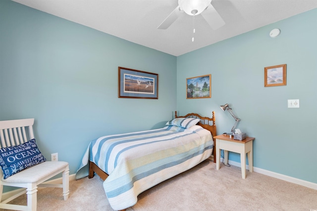 250 Nature Trl, Little River, SC 29566 - bedroom featuring carpet floors, baseboards, and a ceiling fan