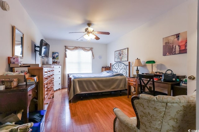 1437 Baldwin Ct Unit 1437, Little River, SC 29566 - bedroom with wood finished floors and a ceiling fan