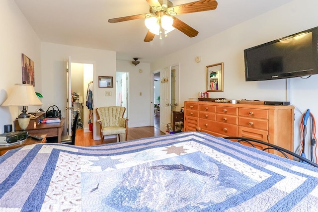 1437 Baldwin Ct Unit 1437, Little River, SC 29566 - bedroom with wood finished floors and a ceiling fan