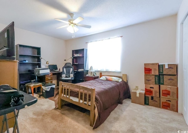 1437 Baldwin Ct Unit 1437, Little River, SC 29566 - bedroom with carpet floors, ceiling fan, and an office area