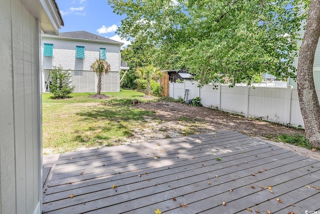 514 6th Ave S, Surfside Beach, SC 29575 - view of wooden deck