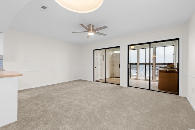 600 Deer Creek Rd Unit D, Surfside Beach, SC 29575 - unfurnished room featuring ceiling fan, carpet, and baseboards