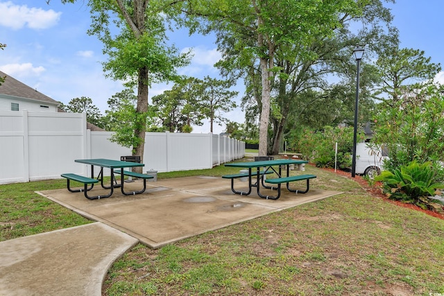 600 Deer Creek Rd Unit D, Surfside Beach, SC 29575 - view of yard with a patio
