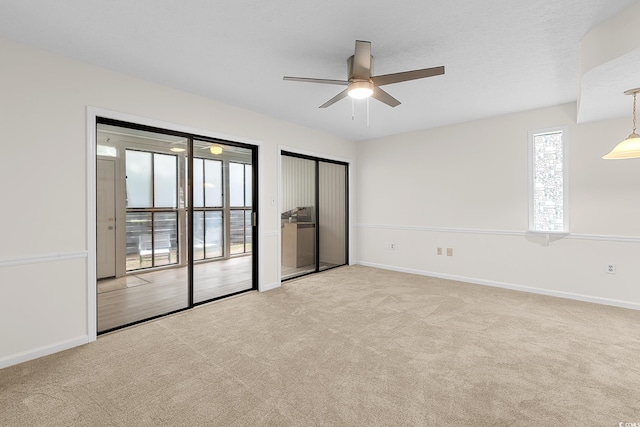 600 Deer Creek Rd Unit D, Surfside Beach, SC 29575 - carpeted empty room featuring ceiling fan and baseboards