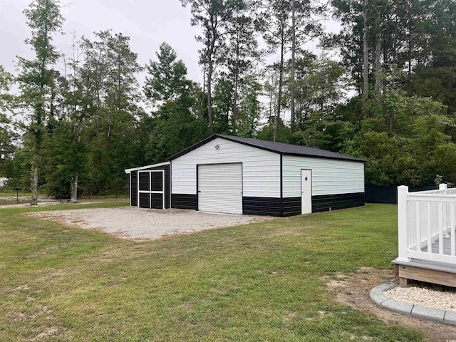 2529 Suzanne Dr, Conway, SC 29526 - detached garage with view of scattered trees